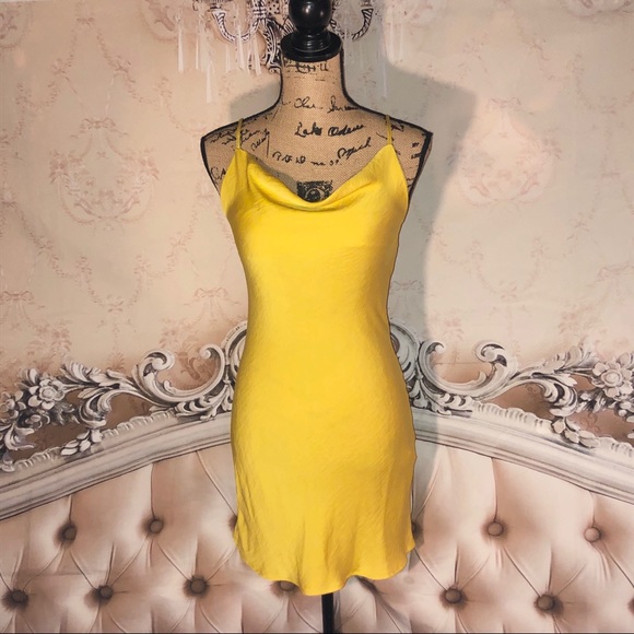Forever 21 Dresses & Skirts - XXI- Silky Yellow Party Dress